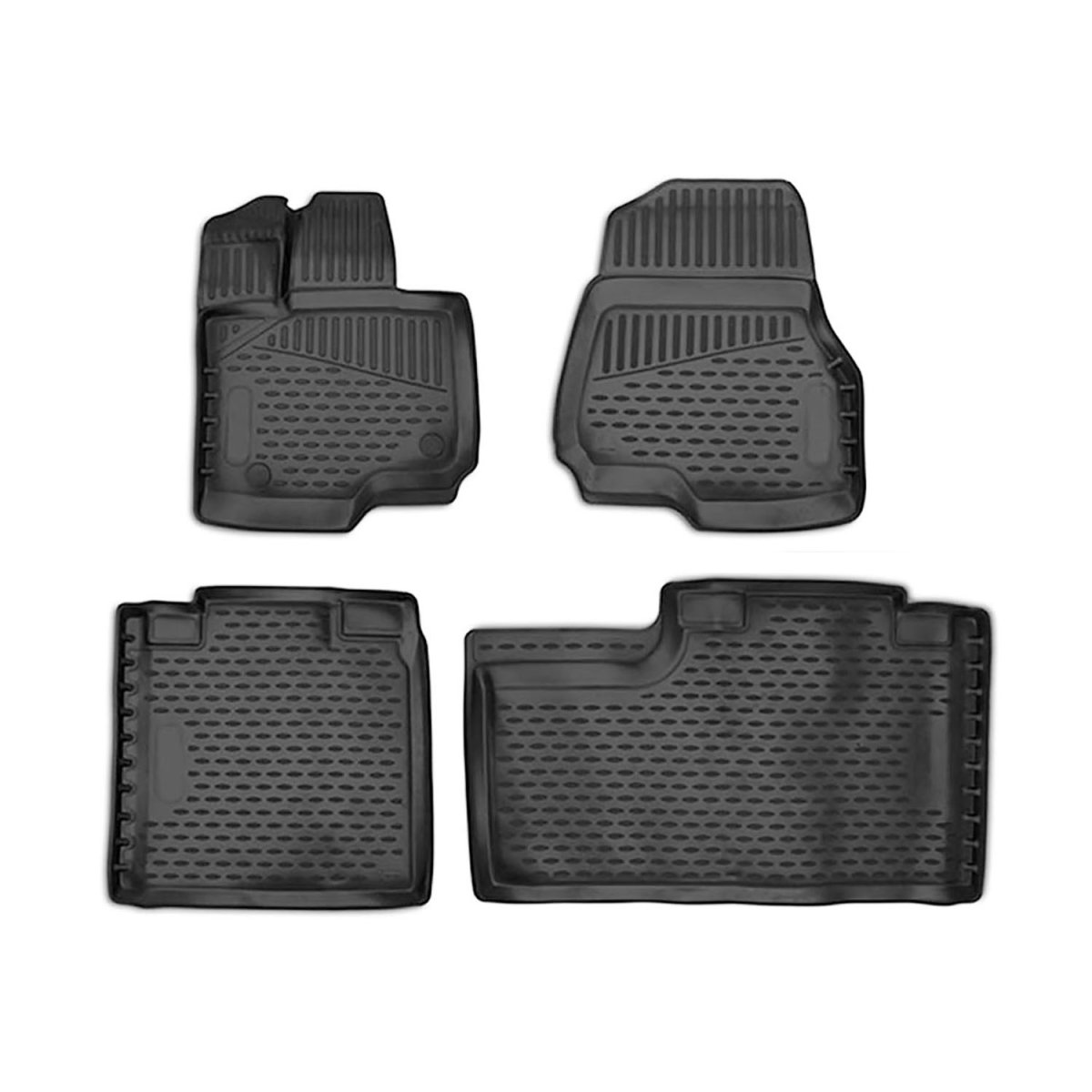 Ford F-150 Floor Mats - Omac - Rubber TPE - Black - '15-'20 Ford F-150 Floor Mats - Omac - Rubber TPE - Black - '15-'20